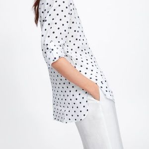 Zara polka dots blouse